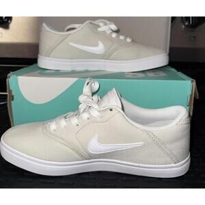 Nike SB Check Canvas Light Bone/White Sneaker Size 6 Youth NIB Gift Comfort NEW!